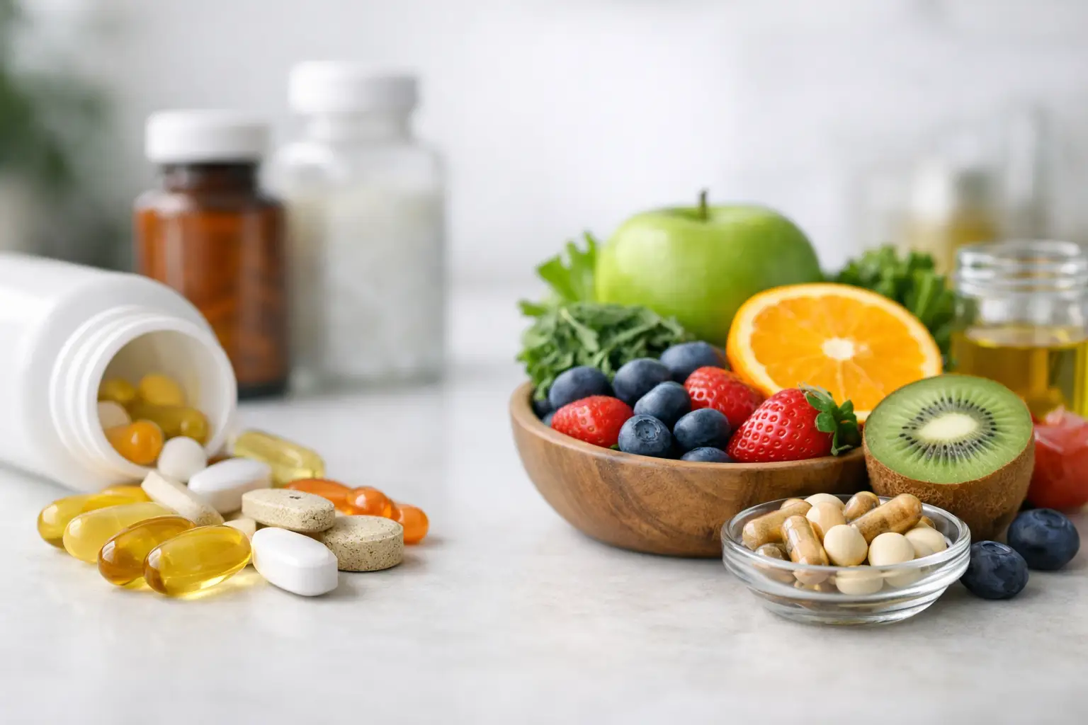 Vitaminas sintéticas o vitaminas naturales